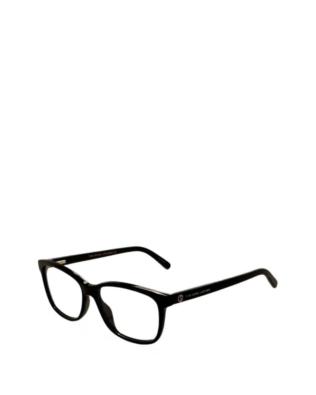 Marc Jacobs Black Rectangle-Frame Glasses