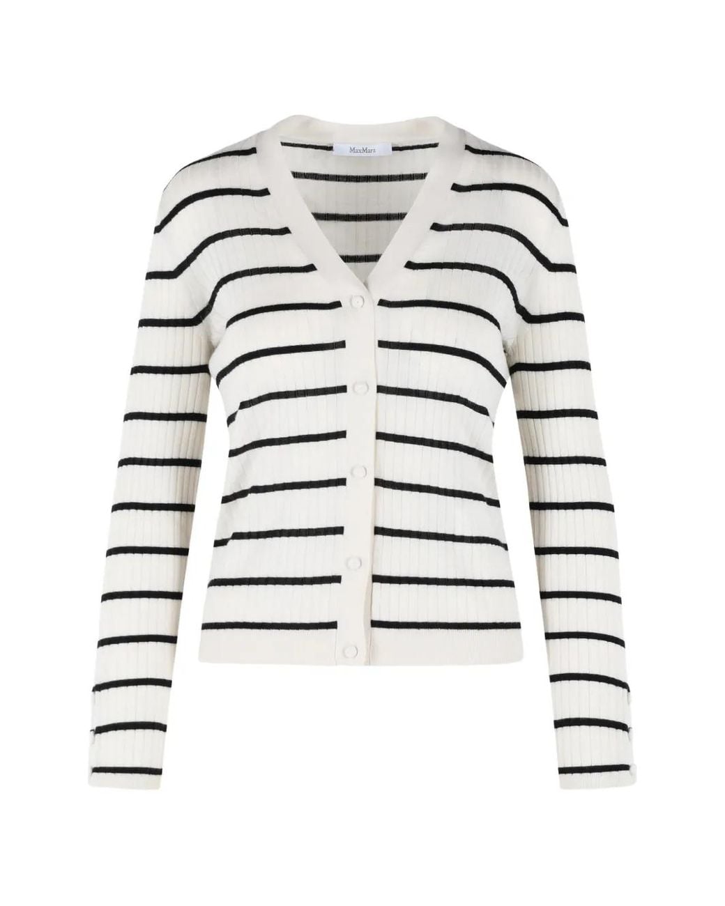 Max Mara White Mxppedale Cardigan