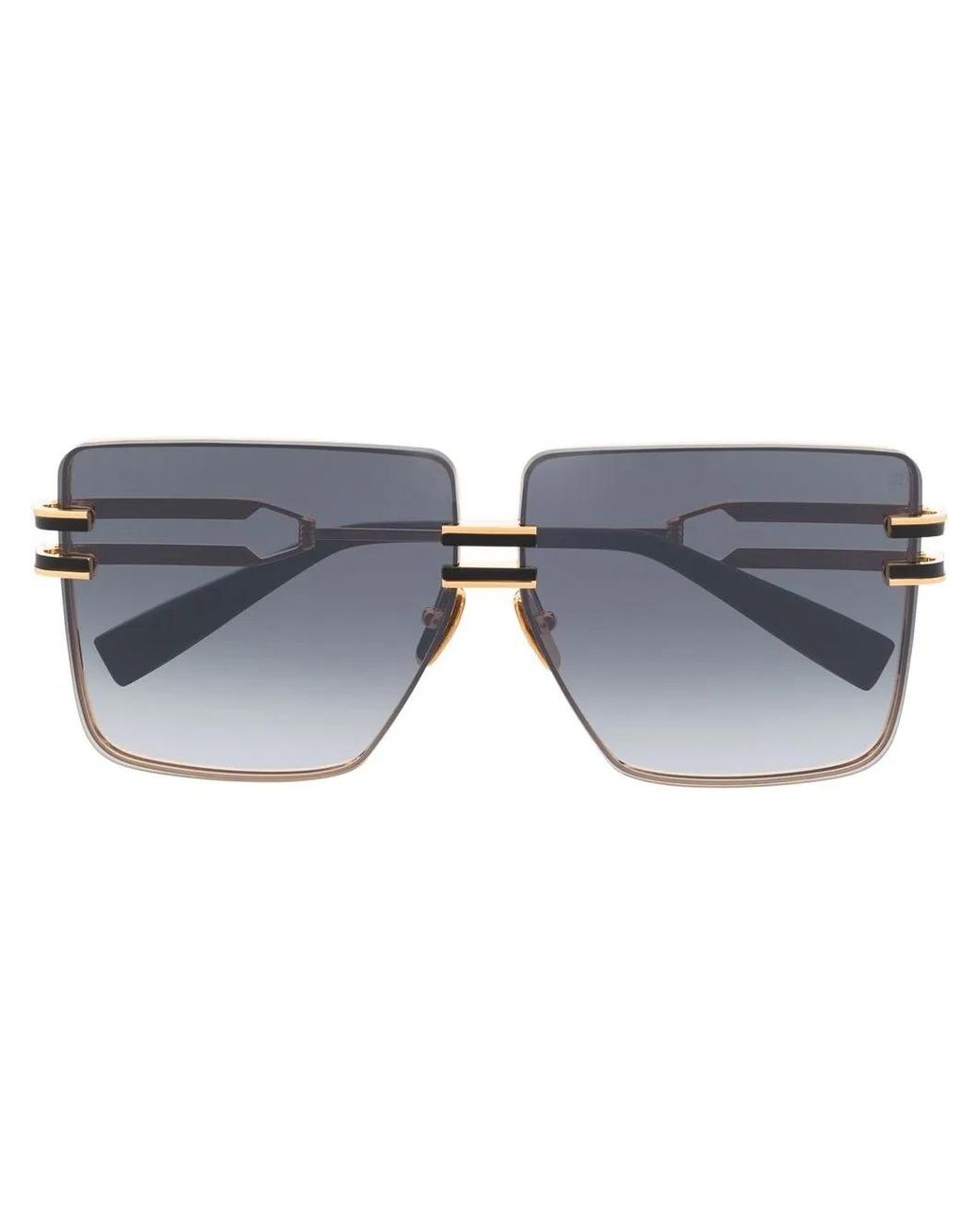 Balmain Blue Square-Frame Sunglasses