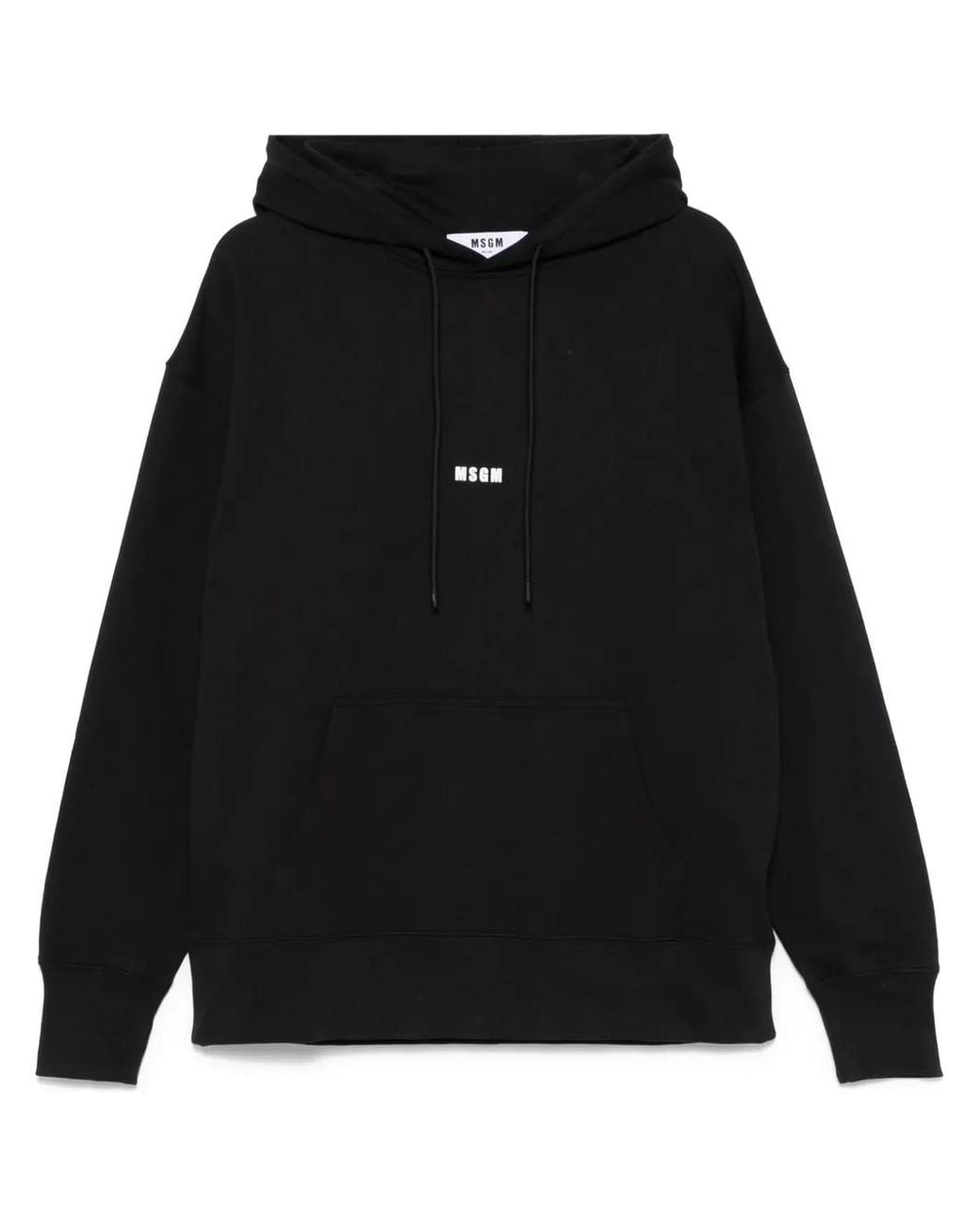 MSGM Hoodie Met Logoprint in het Black voor heren