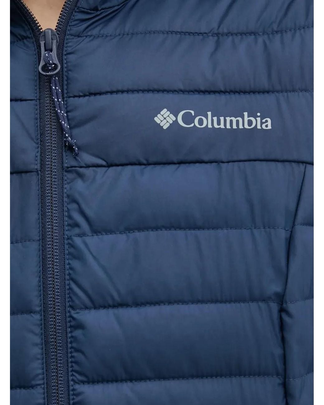 Columbia Blue Falls Ii Logo-Detail Puffer Jacket