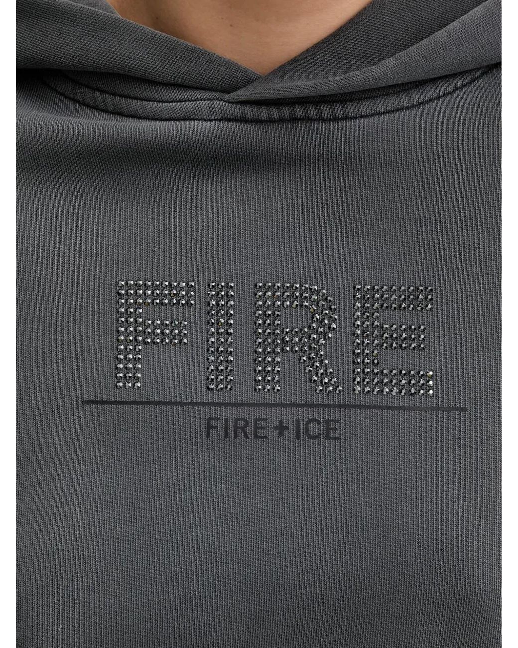 Bogner Fire + Ice Gray Logo-Detail Hoodie