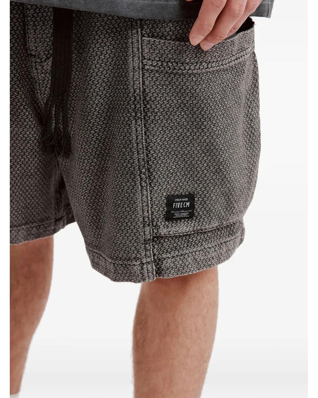 FIVE CM Gray Drawstring-Fastening Shorts for men