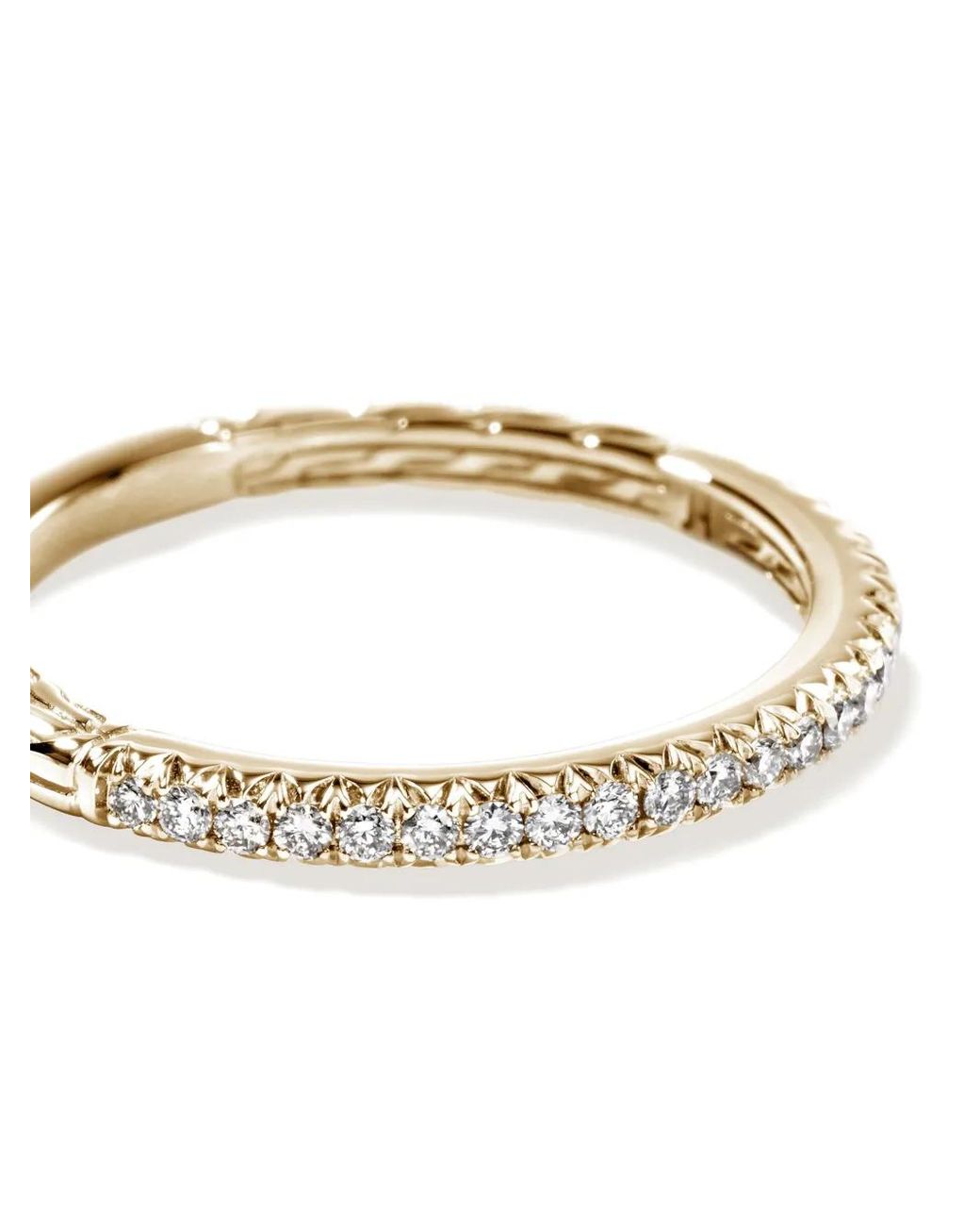 John Hardy White 14Kt Jh Essential Diamond Band Ring