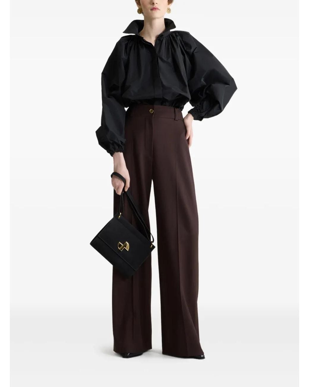 Patou Black Bubble Blouse