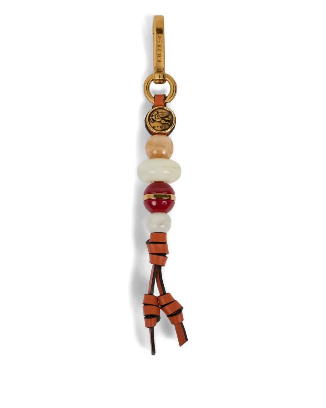 Etro White Charm With Marbles And Pegaso Coin