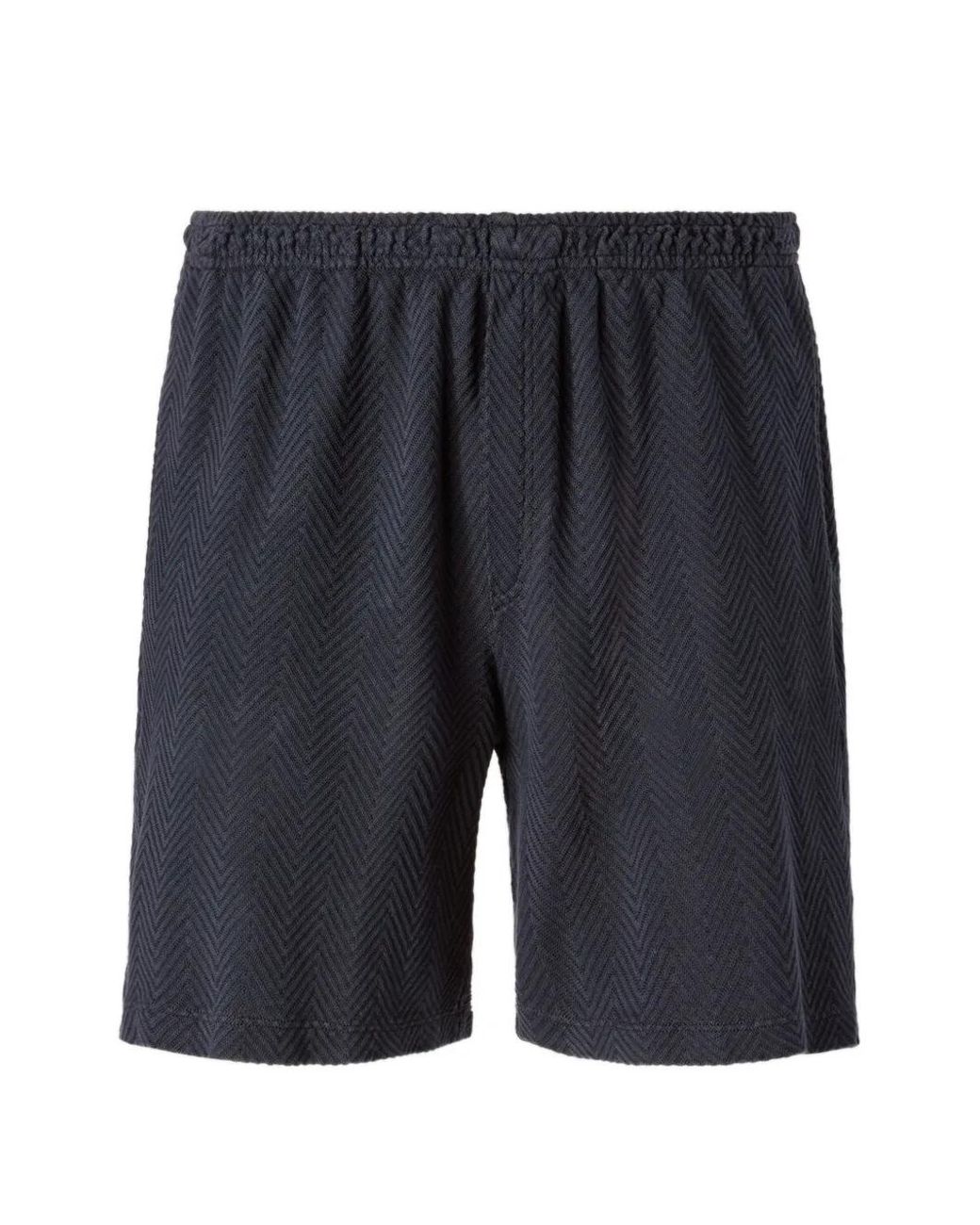 Missoni Blue Zigzag-Pattern Elasticated-Waist Shorts for men