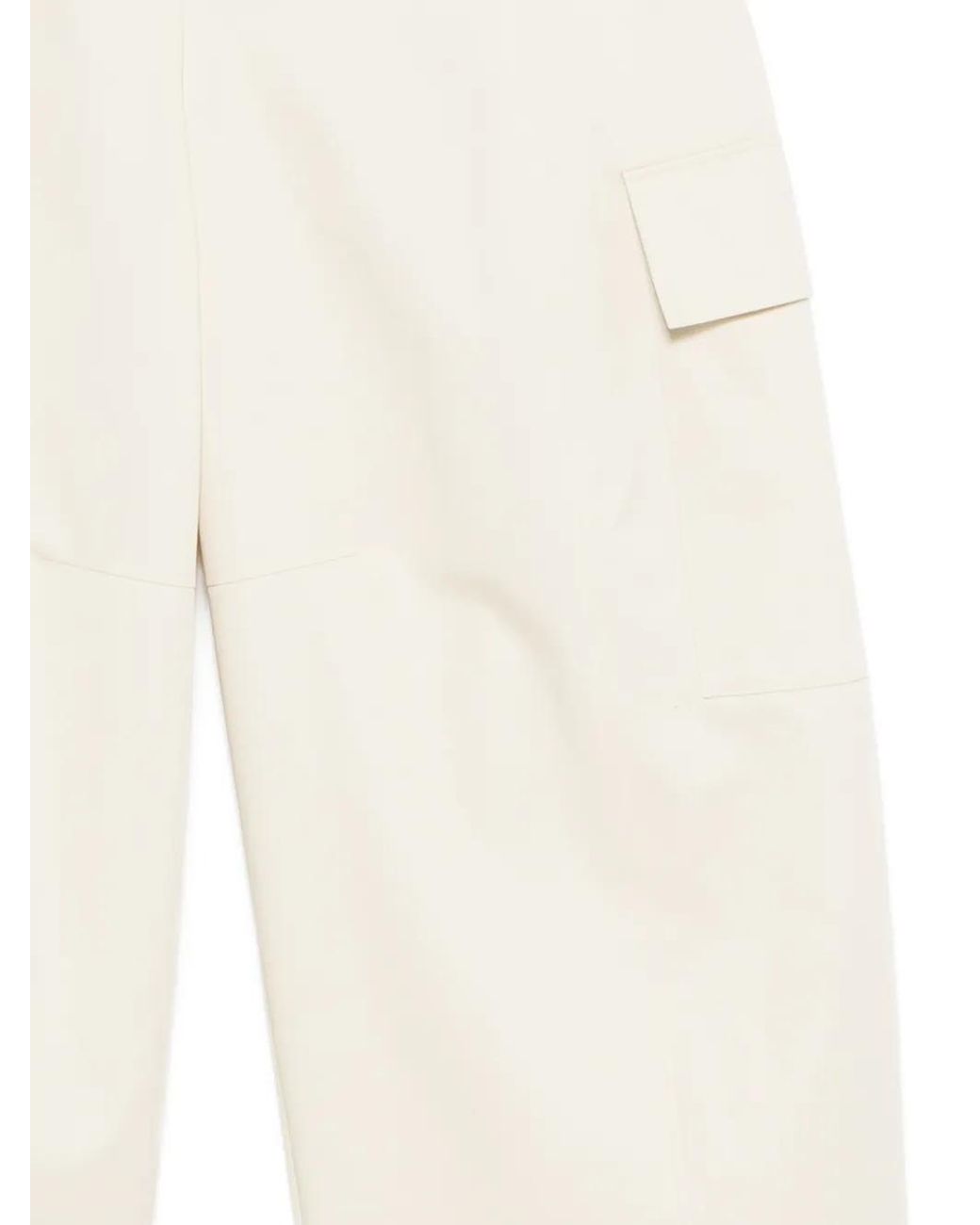 P.A.R.O.S.H. White Flap-Pockets Cargo Pants