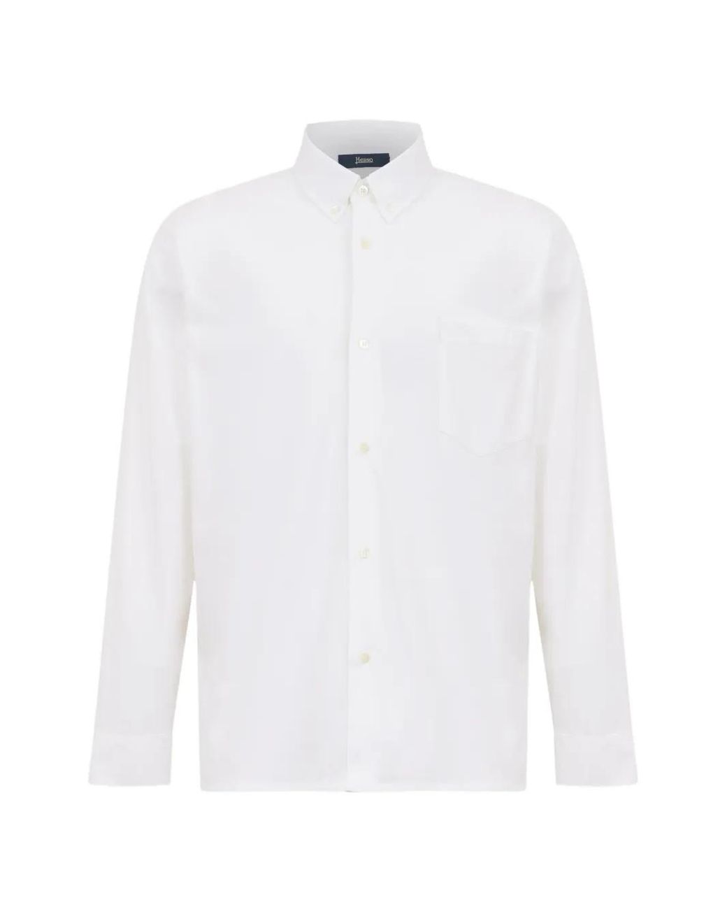 Camisa De Crepé Herno de hombre de color White