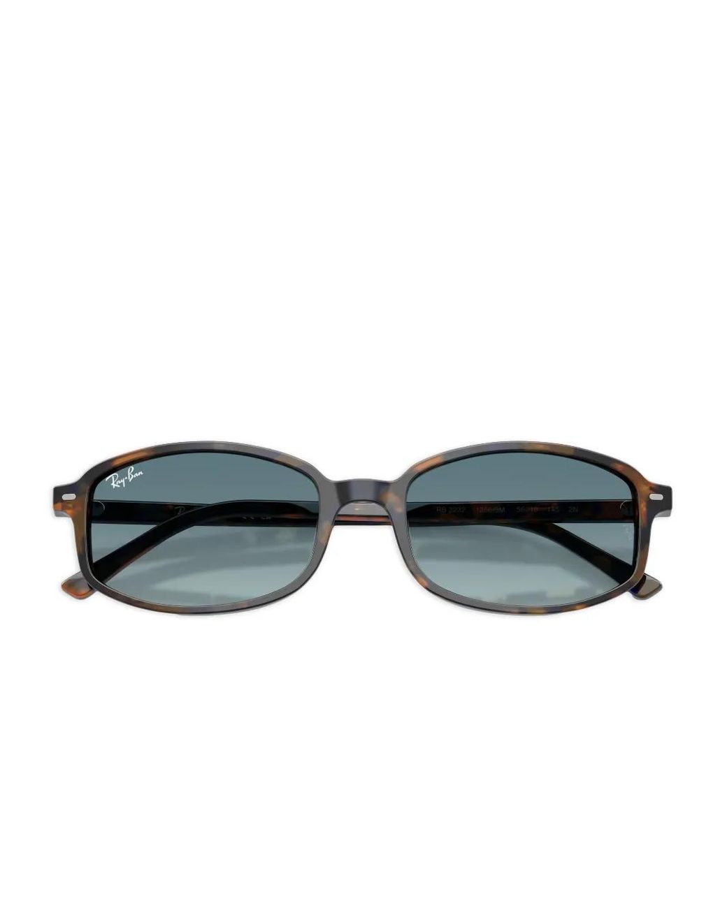 Ray-Ban Gray Tortoiseshell Rectangle Sunglasses