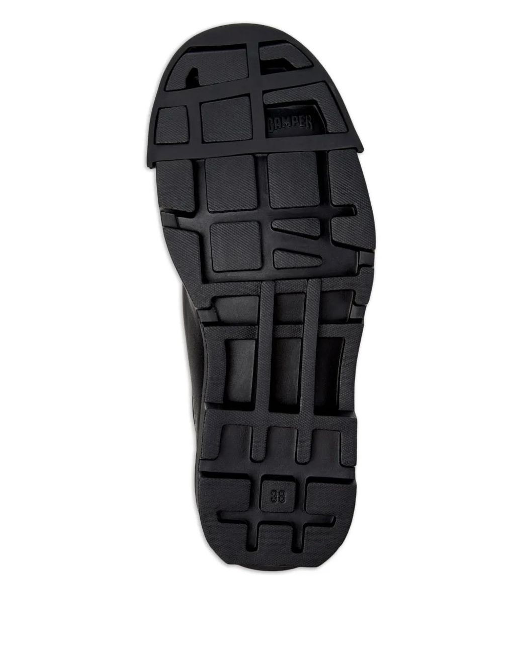 Camper Black Junction Rubber-Cap Derby Shoes