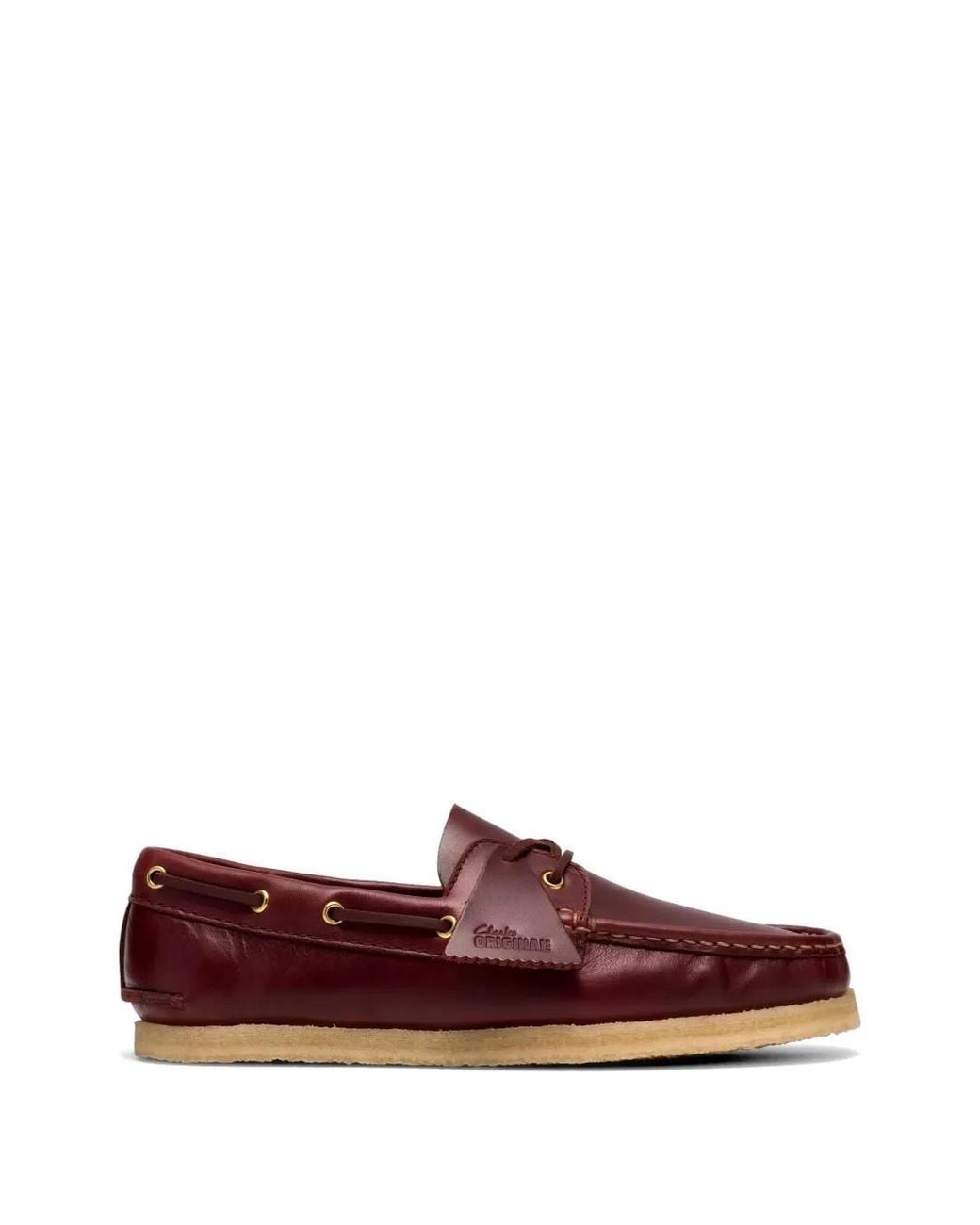 Clarks Red Godney Boat Shoes for men