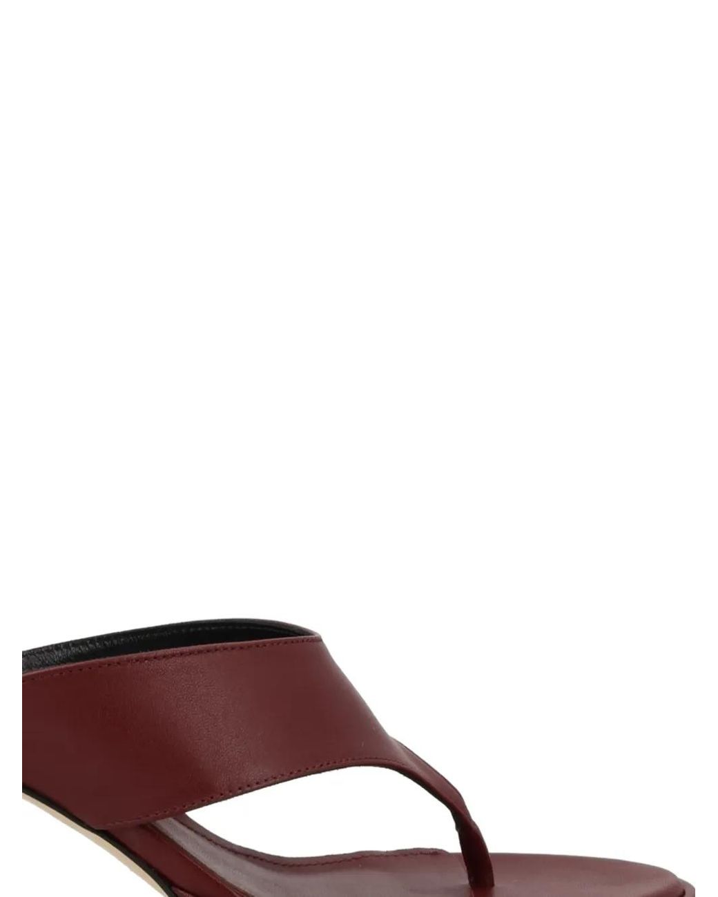 Aeyde Brown Leather Heeled Sandals