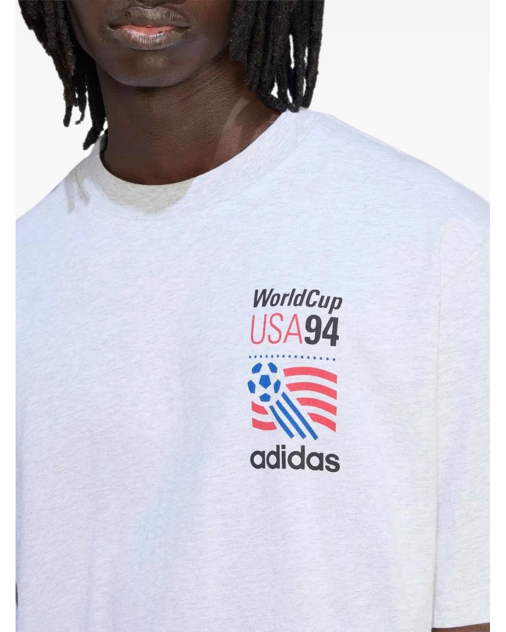 Adidas White World Cup Usa 94 Logo-Print T-Shirt for men