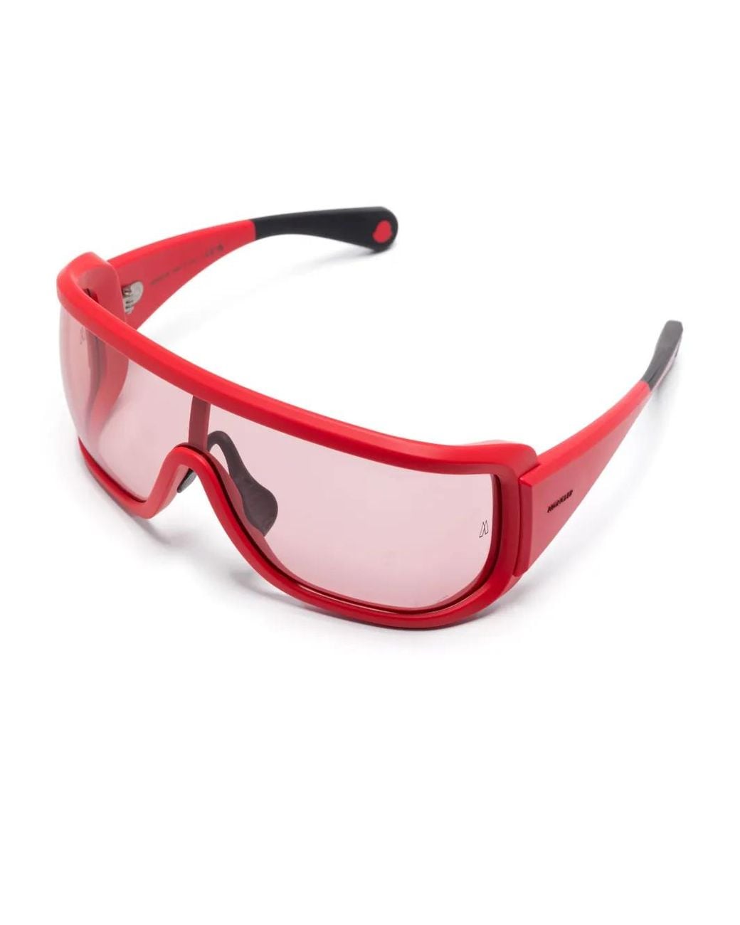 Moncle Frame Moncler Snowseeker Geometric-Frame Sunglasses in Pink | Lyst