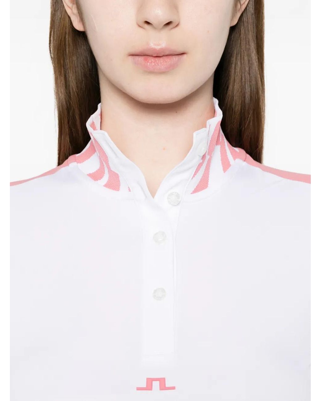 J.Lindeberg White Short-Sleeve Polo Shirt