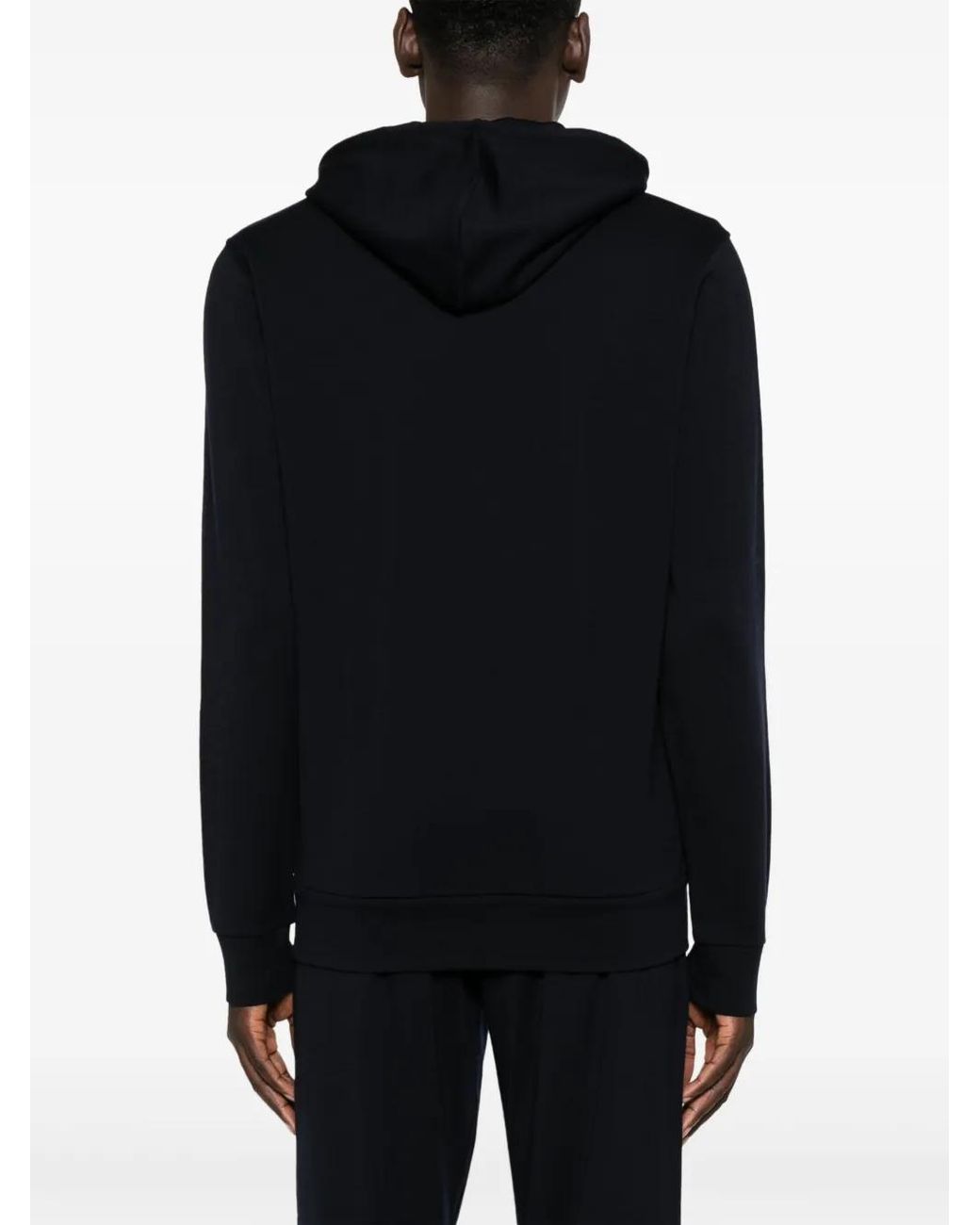 Orlebar Brown Blue Zip-Up Wool Hoodie for men