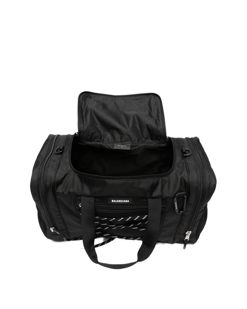 Balenciaga Black Logo-Print Holdall for men