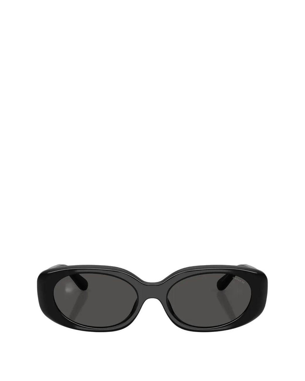 COACH Black Oval-Frame Sunglasses