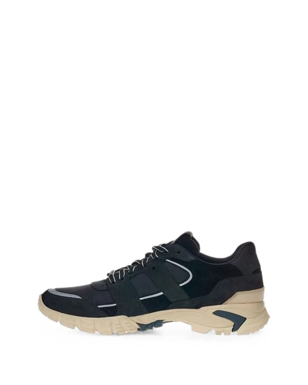 Lardini Blue Baskets En Daim À Empiècements for men