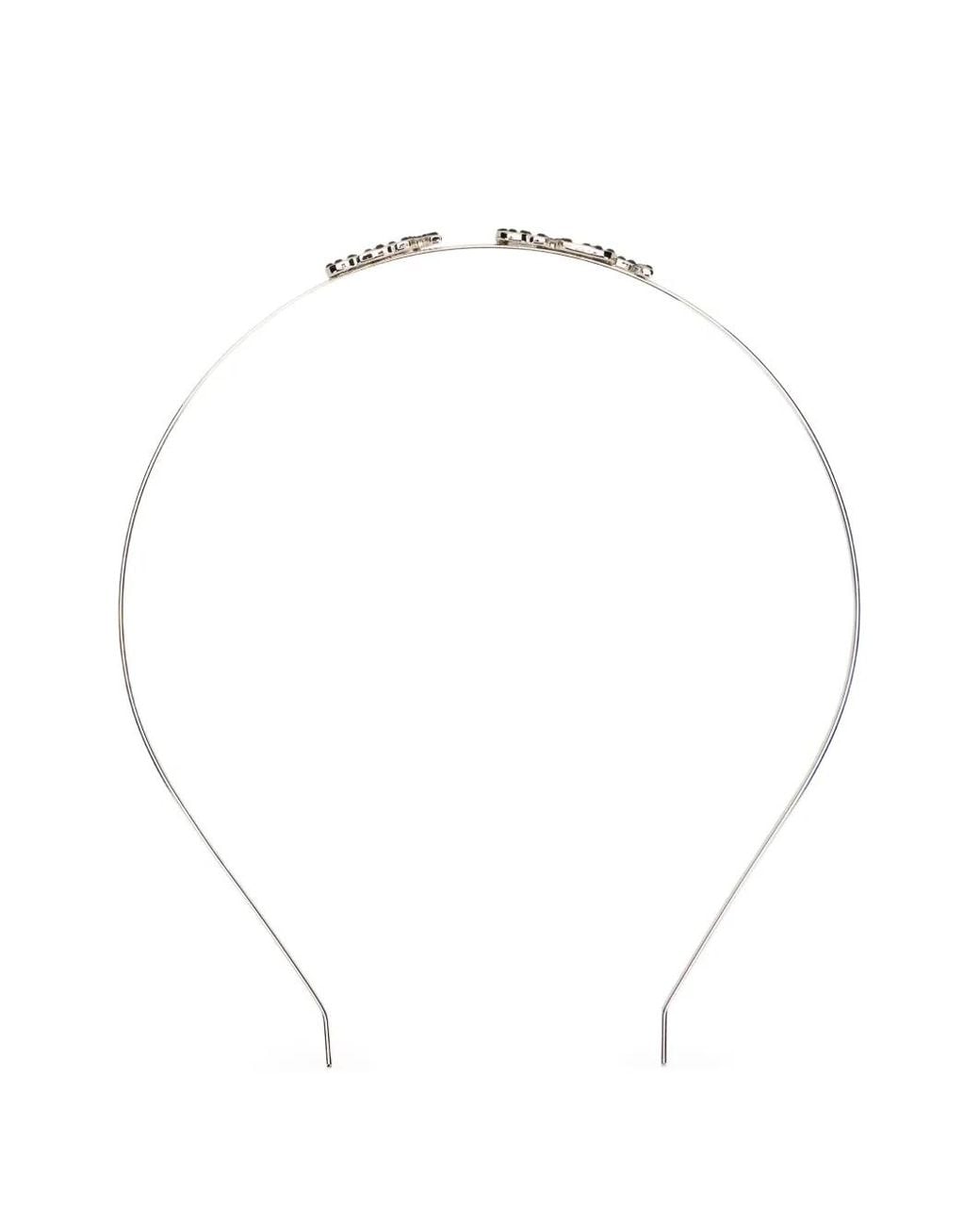Red(v) White Embellished Headband
