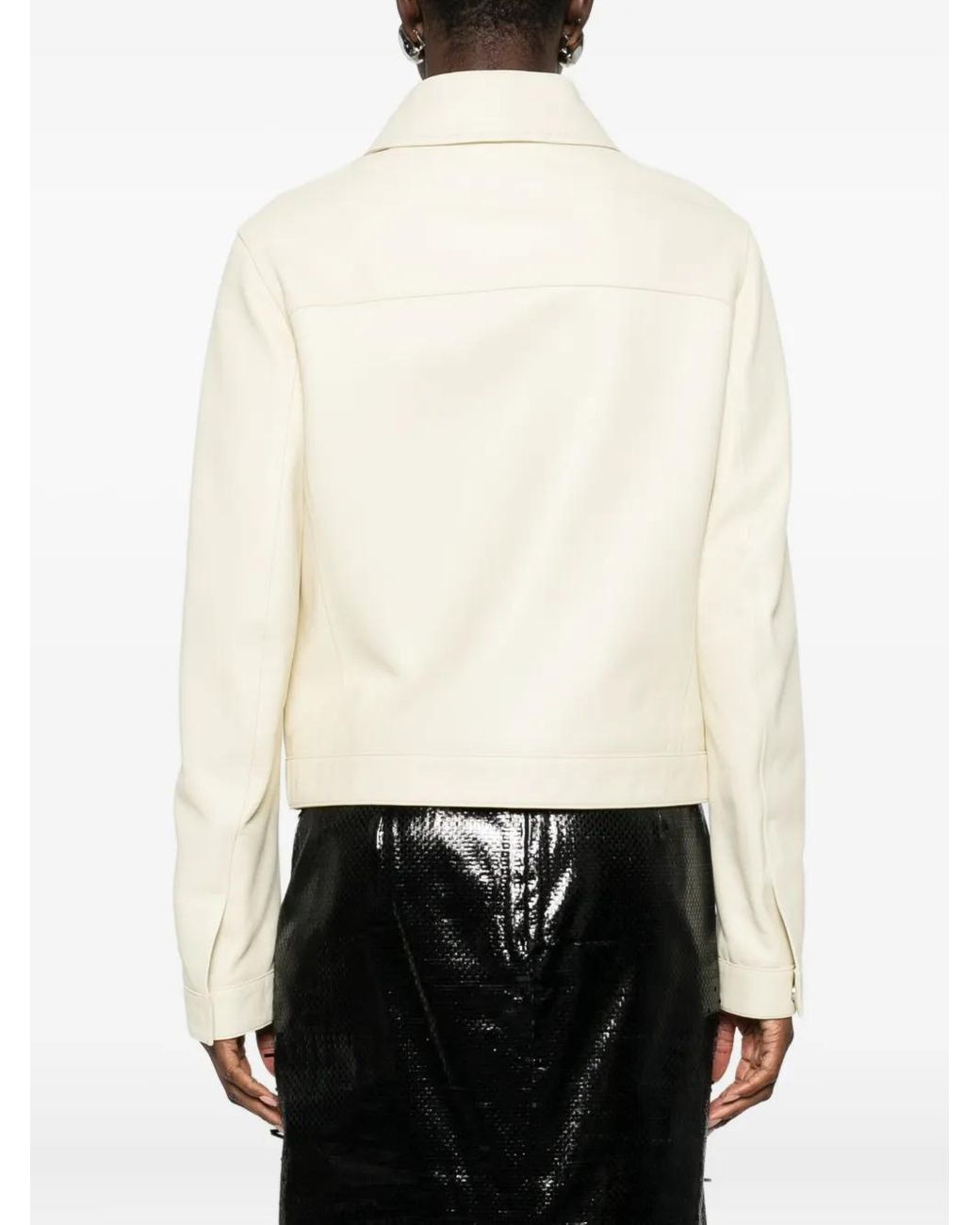 Loulou de Saison White Zip-Up Jacket