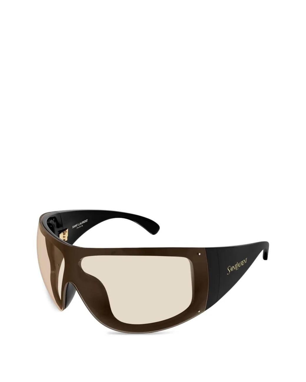 Saint Laurent Black Sl914 Shield-Frame Sunglasses