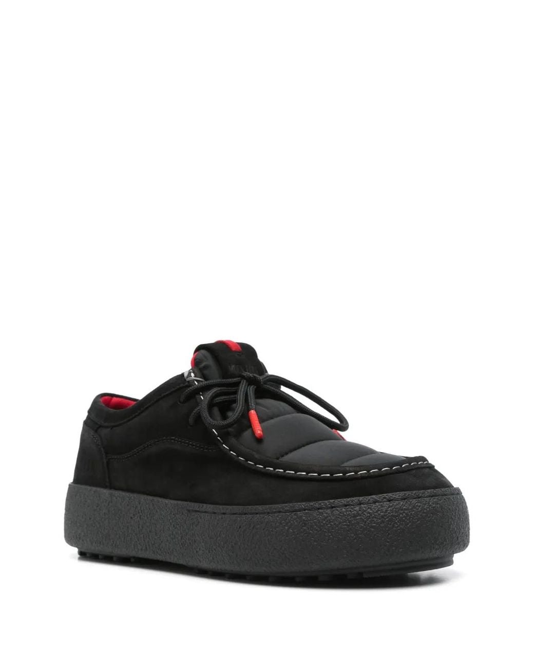 Moon Boot Black Mtrack Derby Shoes for men