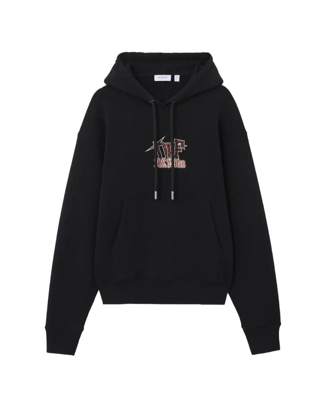 Off-White c/o Virgil Abloh Black X Ac Milan Arrow-Print Hoodie for men