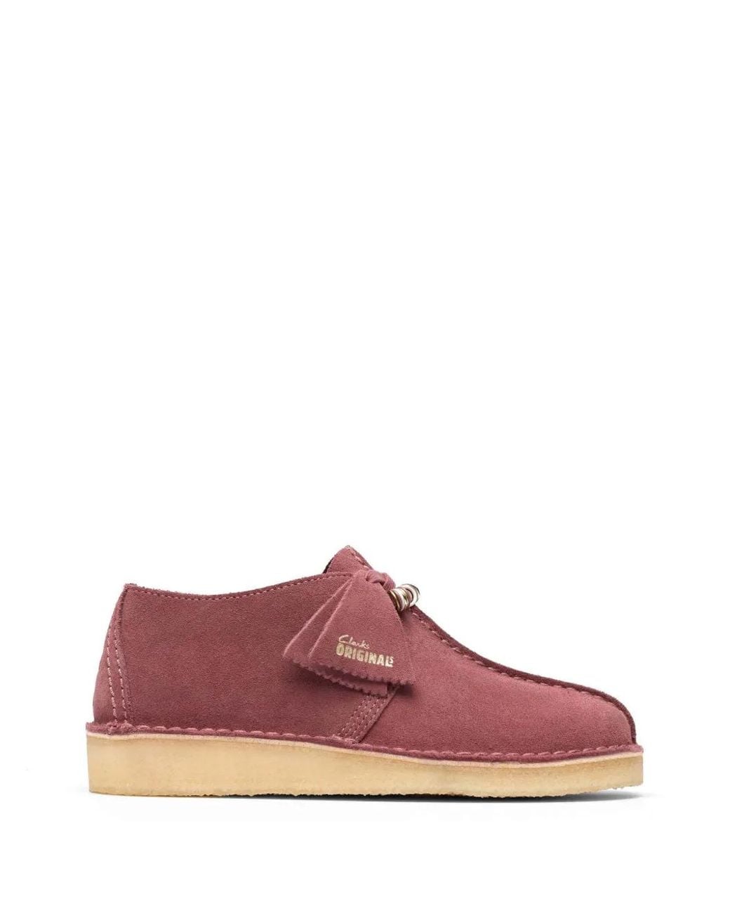 Clarks Pink Desert Trek Derby Shoes