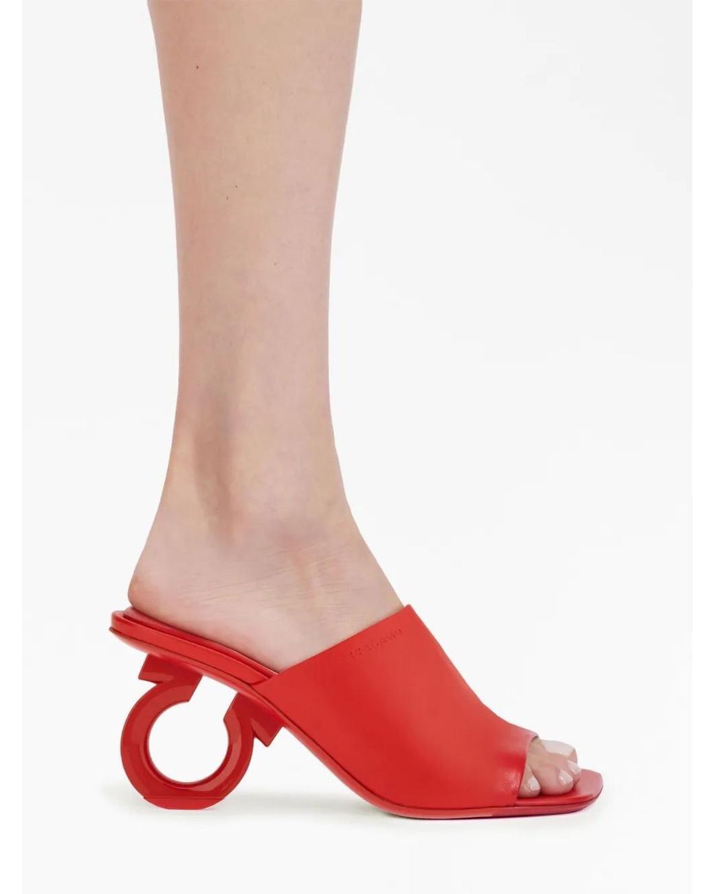 Ferragamo Red Astro Sandals