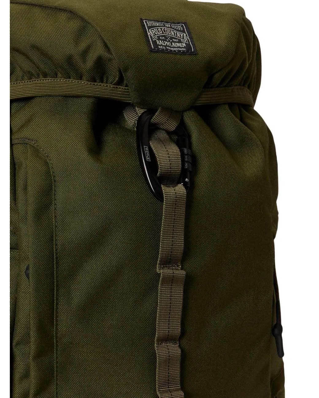 Polo Ralph Lauren Green Webbed Outdoor Backpack for men