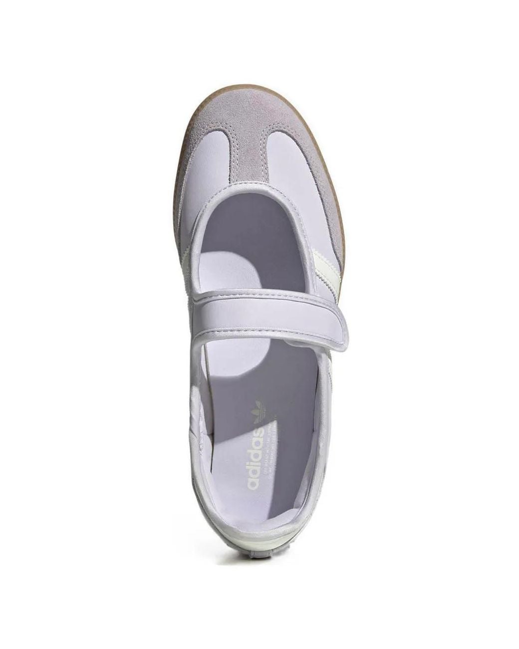 Adidas White Samba Jane Touch-Strap Sneakers