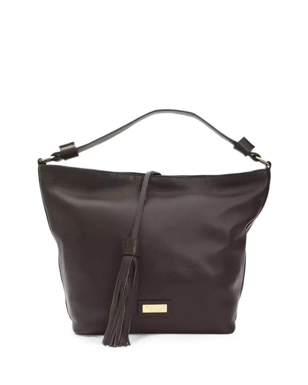 Pompei Donatella Black Tassel-Detail Tote Bag