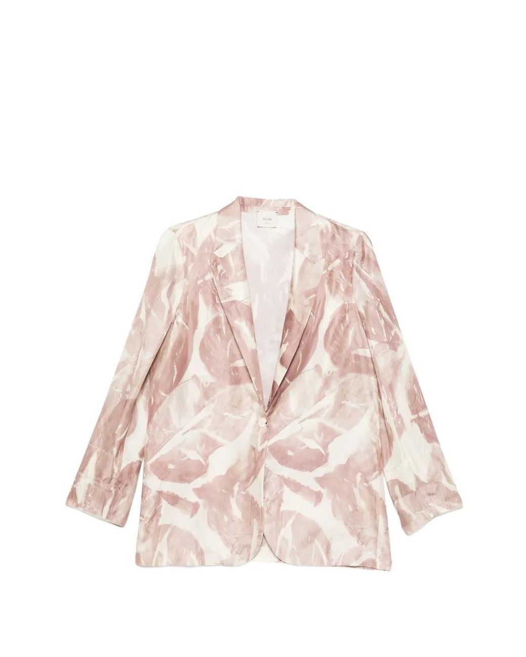 Alysi Pink Monopetto Floral Single-Breasted Jacket