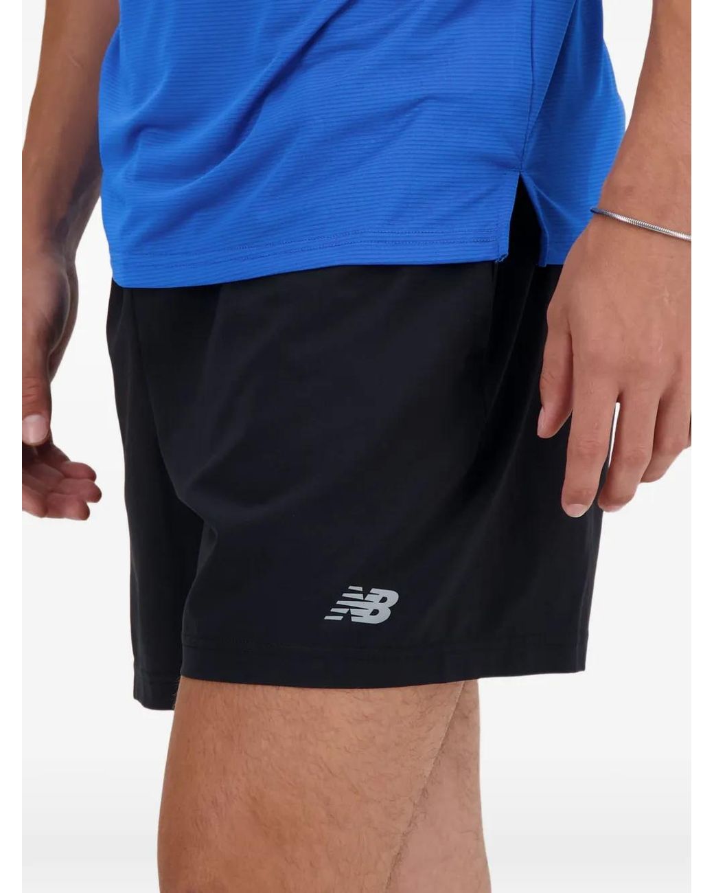 New Balance Black Sport Essential 5" Track Shorts for men