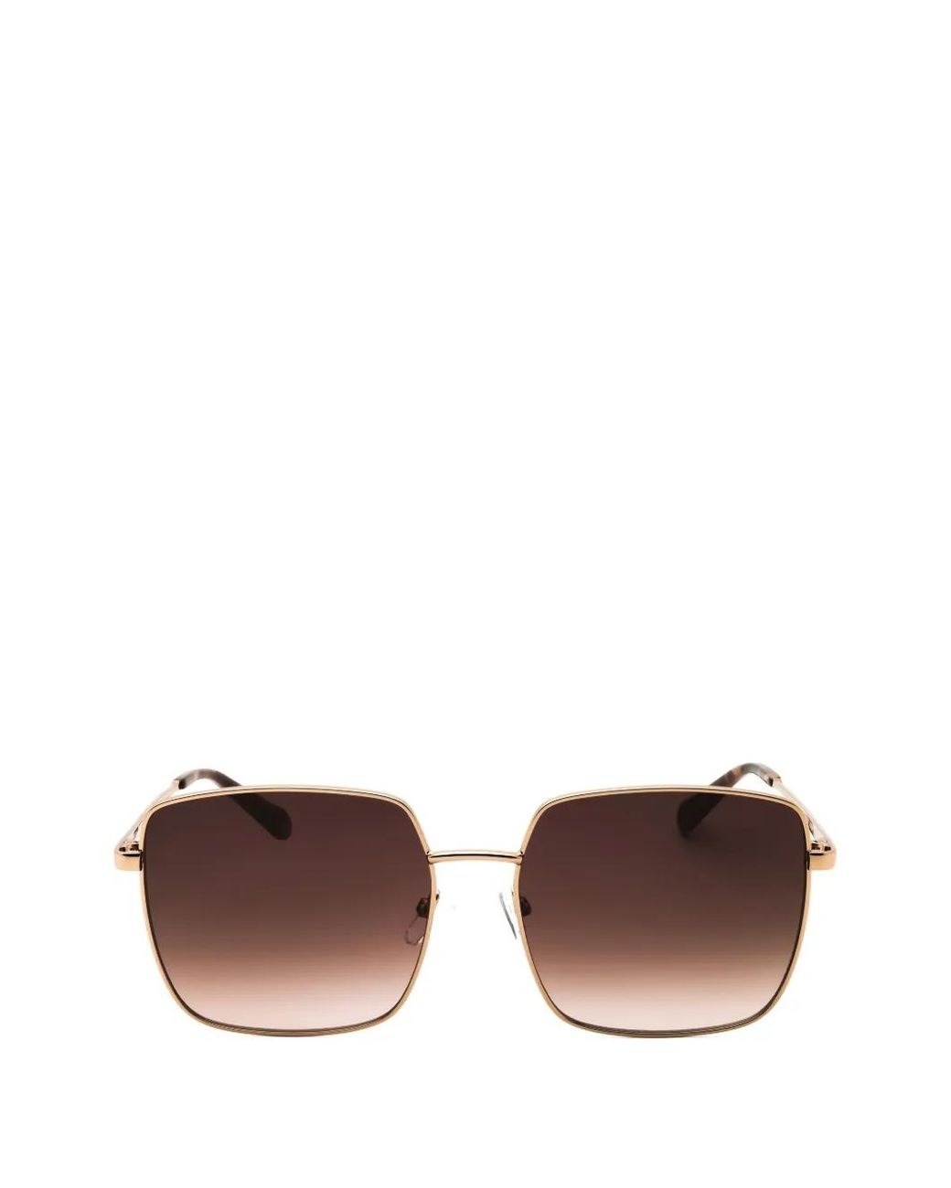 Fossil Brown Rectangle-Frame Sunglasses