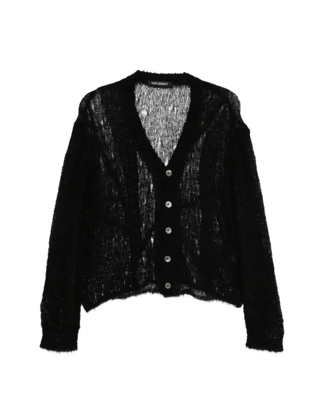 Our Legacy Black Academy Cardigan for men
