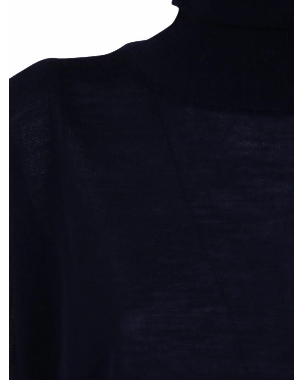Laboratorio Capri Blue Roll-Neck Wool Sweater