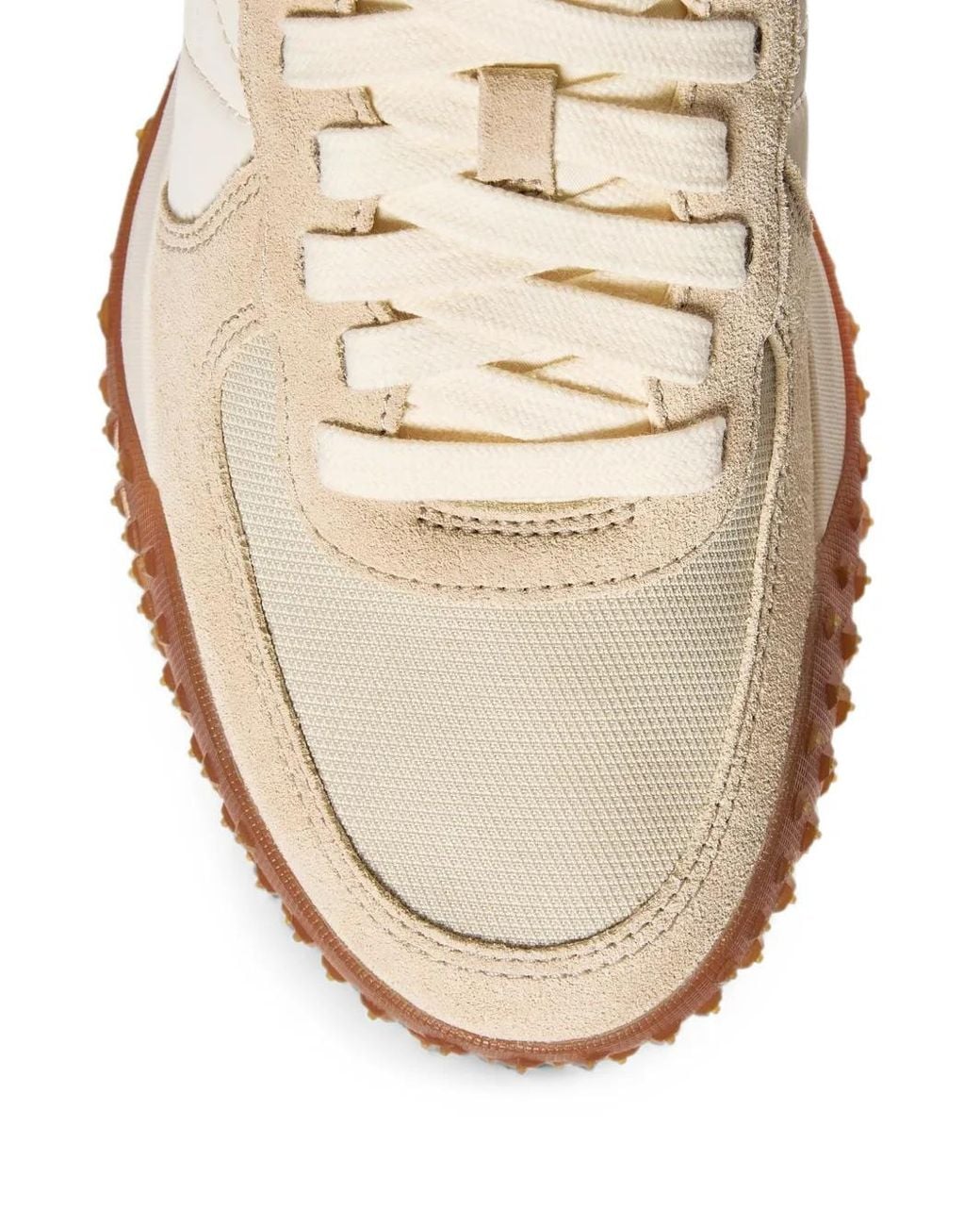 Moncler White Flache Schuhe