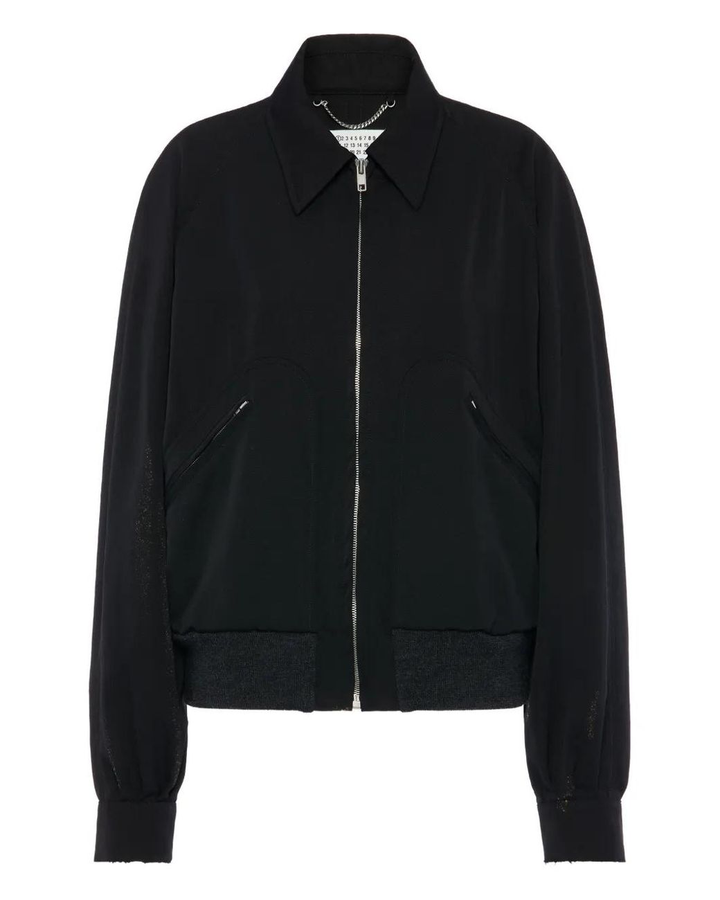Maison Margiela Black Wool Caban Jacket