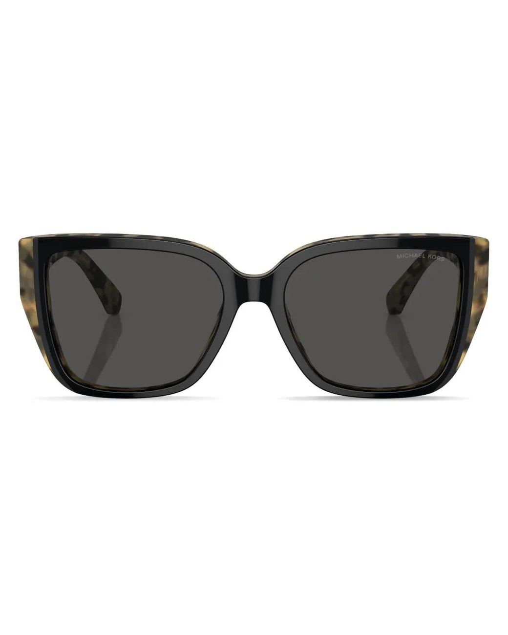 Michael Kors Black Acadia Square-Frame Sunglasses