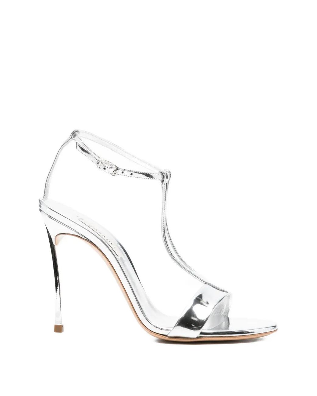Casadei White T-Strap Sandals