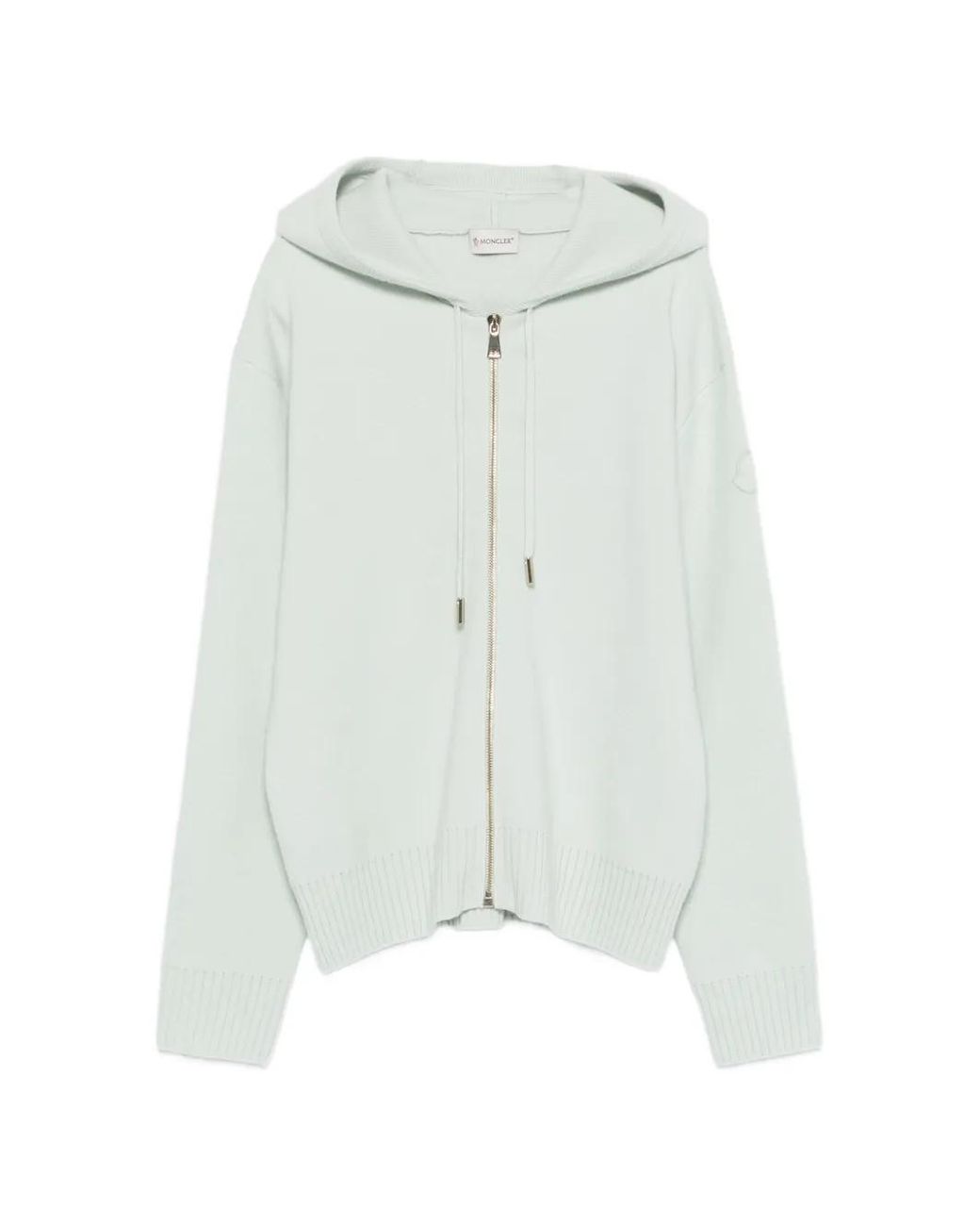 Moncler ジップアップ パーカー ホワイト | Lyst