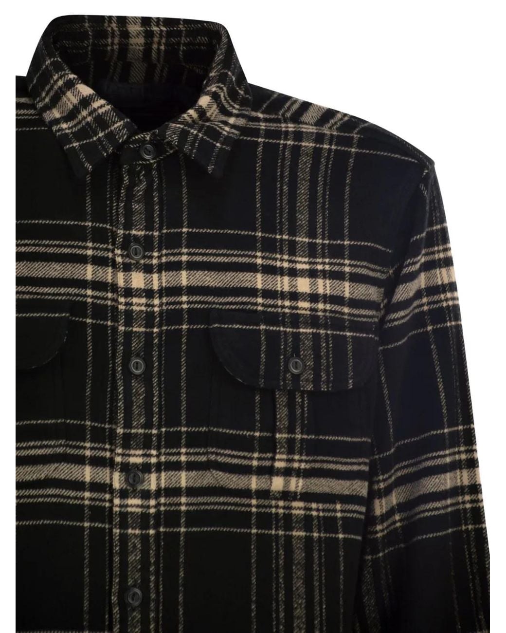 Polo Ralph Lauren Black Tartan Cargo Pocket Shirt for men