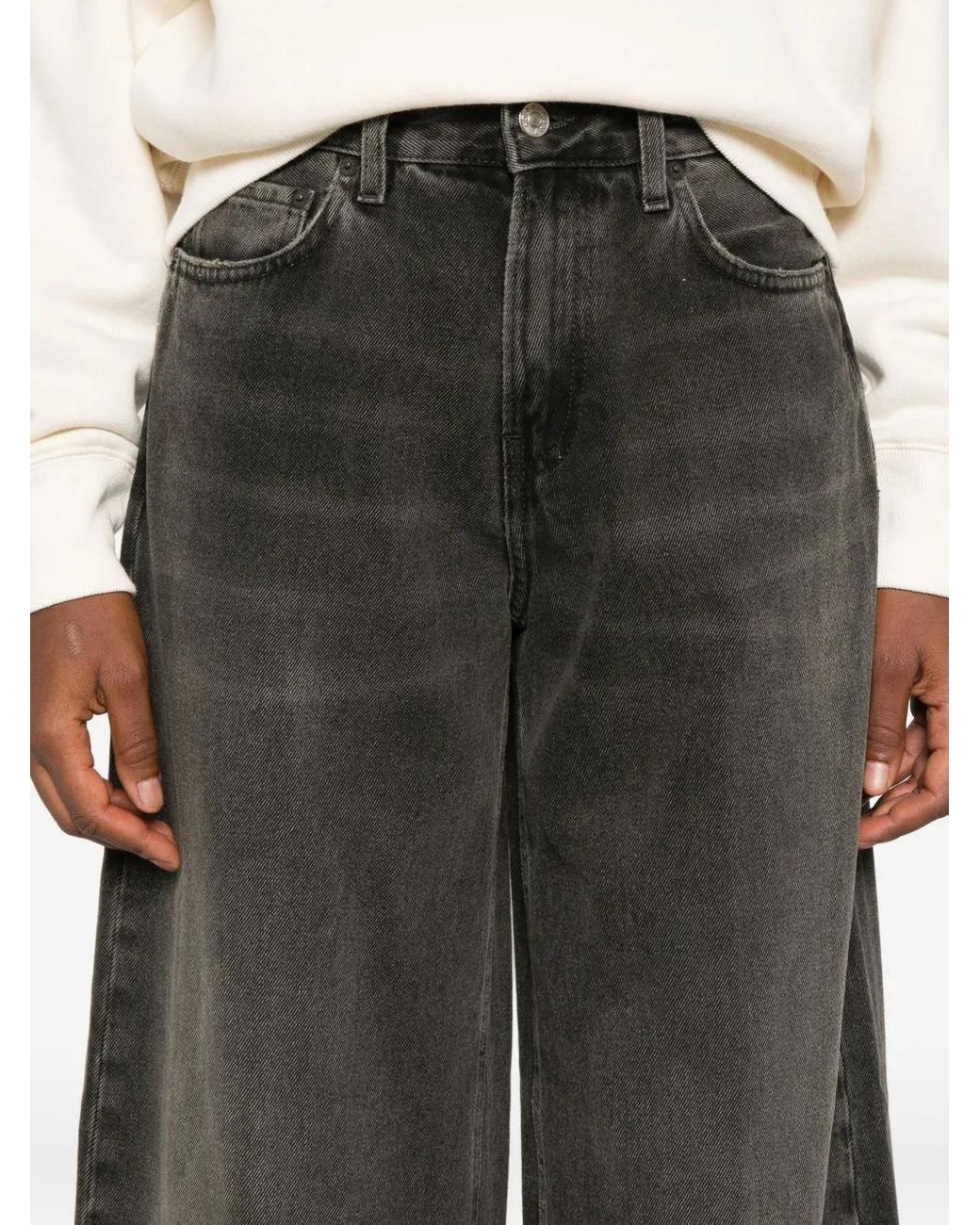 6397 Gray Five-Pocket Jeans