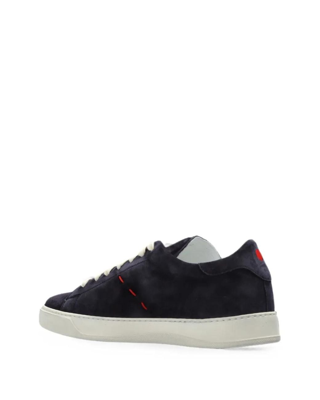 Kiton Black Suede Leather Sneakers for men