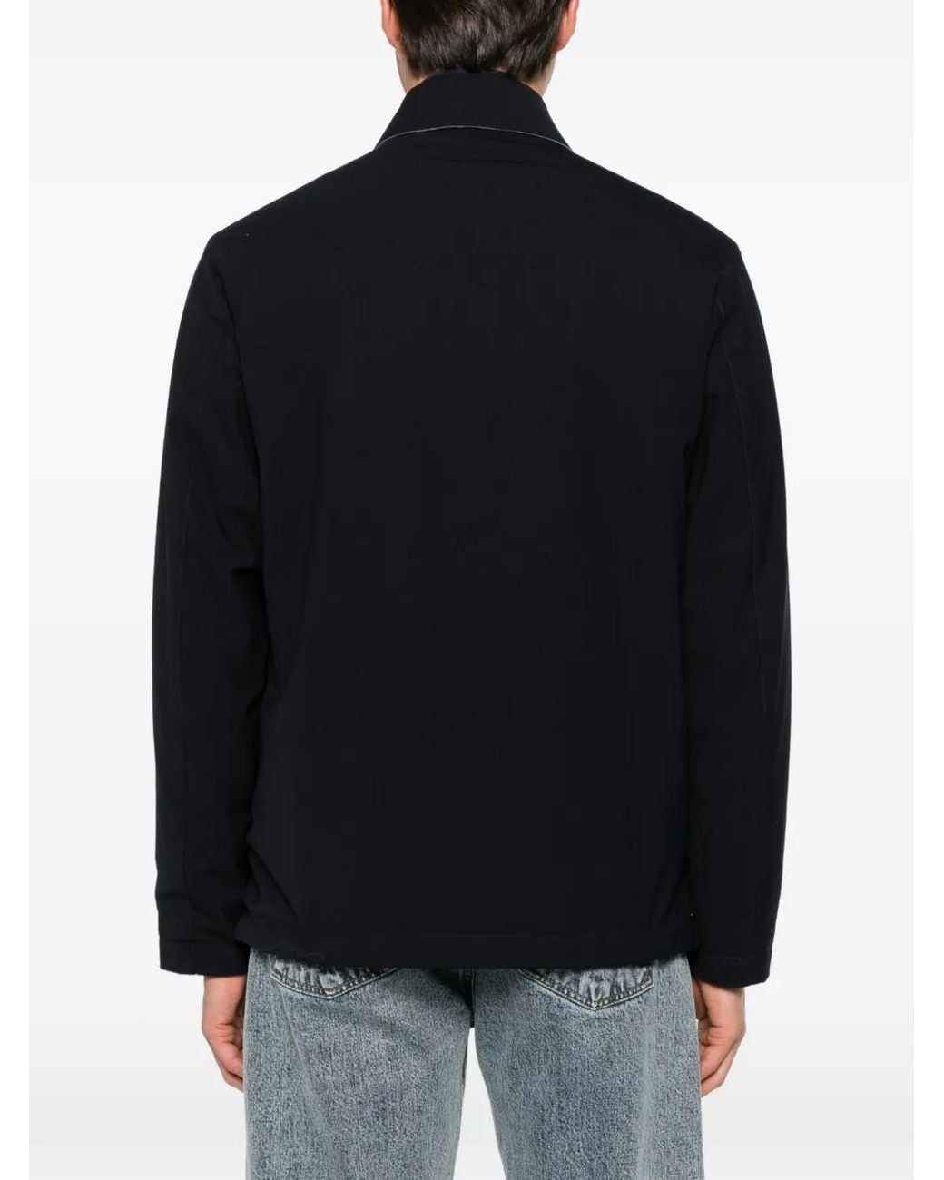 Herno Black Reversible Snap-Button Jacket for men