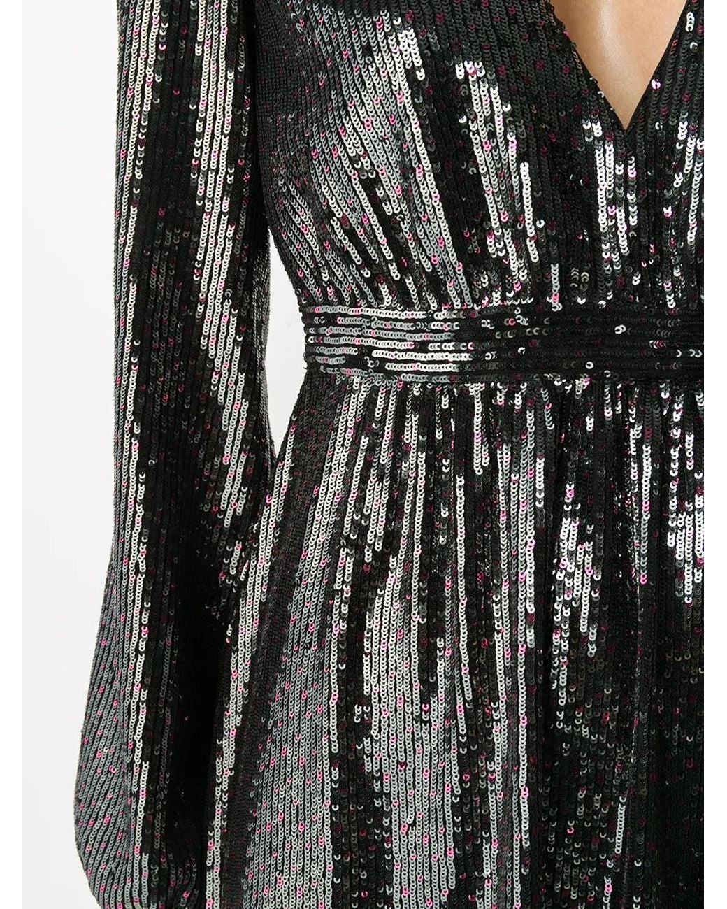 N°21 Black Sequin Detail Midi Dress