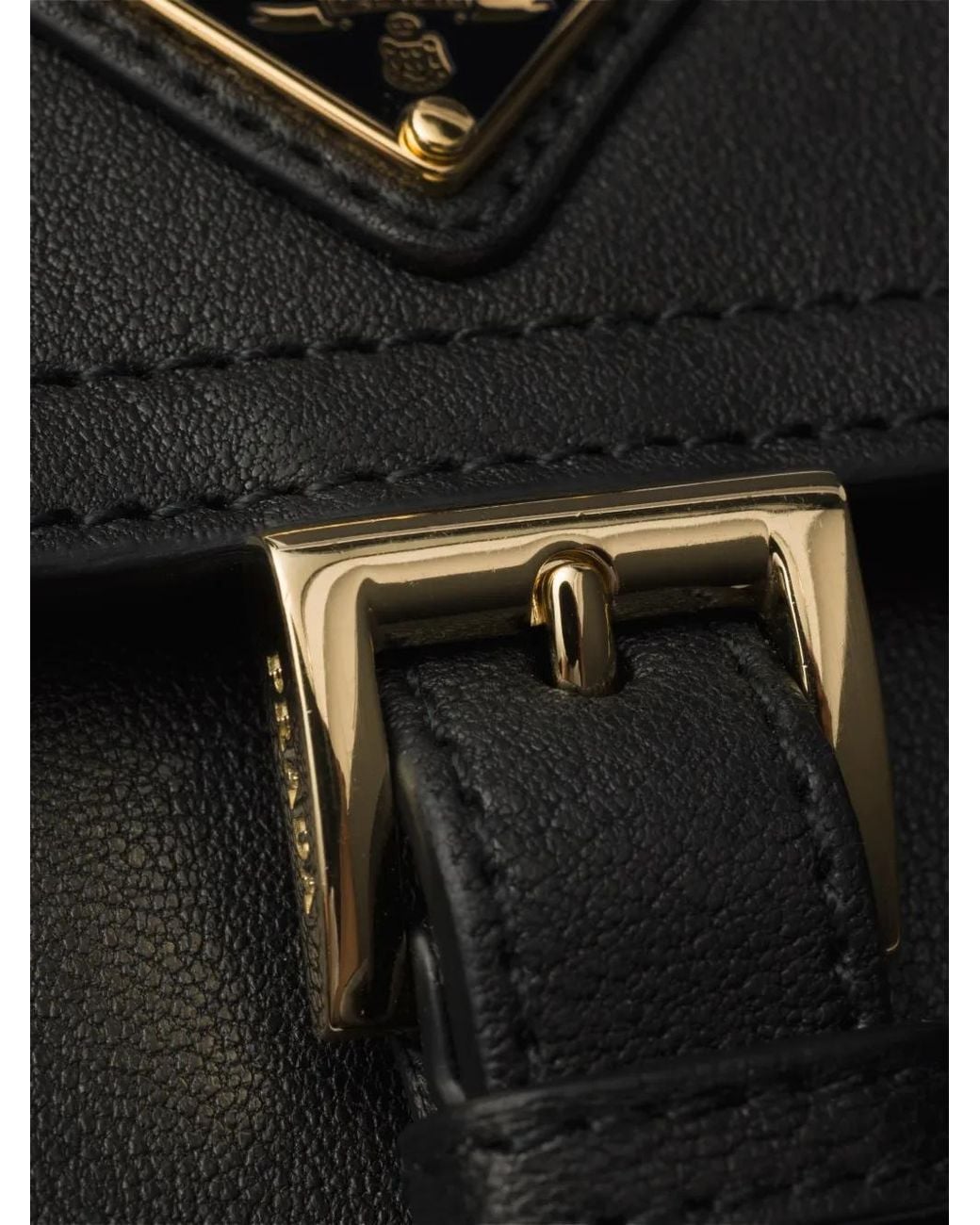 Prada Black Grand Portefeuille En Cuir Nappa
